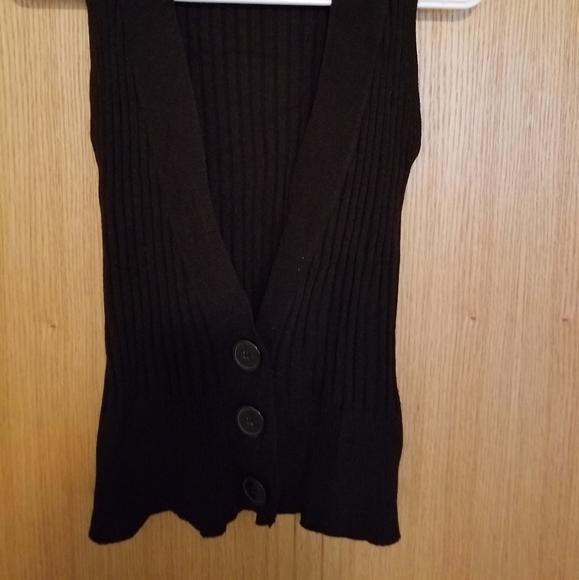 Women's black button down vest flash lights brand size small - Picture 4 of 4